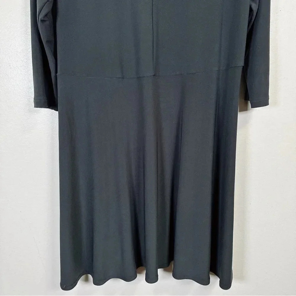 Sympli Hi Low Assymetric Three Quarter Sleeve Tunic  Grey Sage - Picture 15 of 16